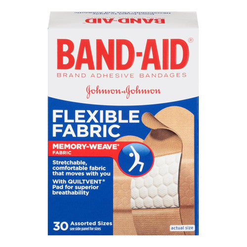 Band-Aid Flexible Fabric Adhesive Bandages 3/4 Inch X 3 Inch - 100 Ea